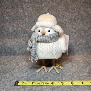 Fabric Bird with Grey Scarf Wondershop Target - TRICOT